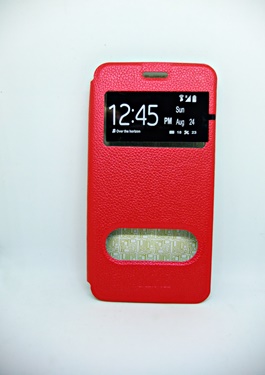 Книжка Two Windows для Meizu MX5 червона-0